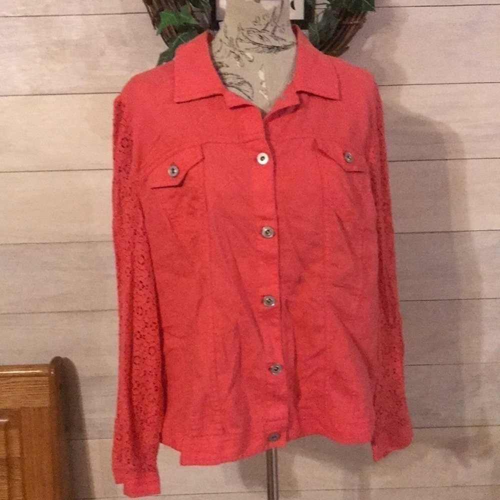 chicos Coral Jacket 3/16